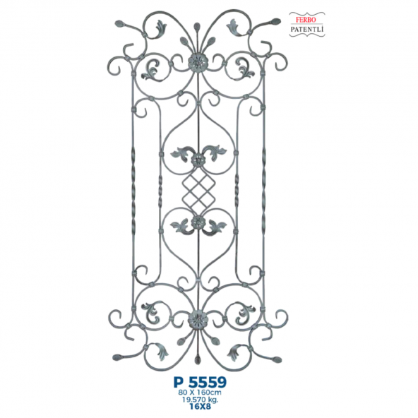 Dekoratif Amaçlı Balkon / Kapı / Merdiven Korkuluk-Küpeşte Modeli (1 Adet) ürün görseli