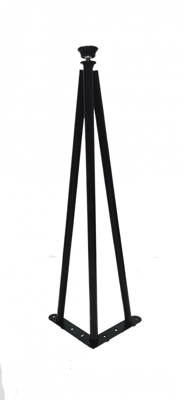 Dekoratif Metal Boru Firkete Sehpa Ayağı (41.5 cm - 1 Adet)