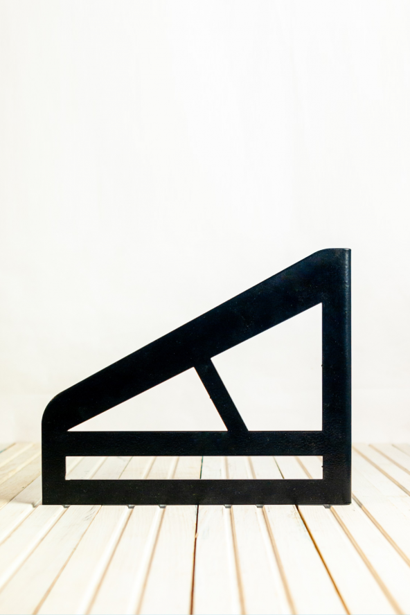 Raf Seti (Siyah Renkli, 2 Adet Raf Ayağı + Dubel + Vida + 19,7 cm. x 70 cm. MDF)