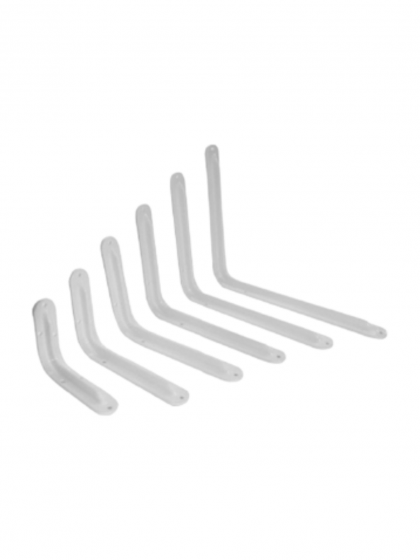 Metal Raf Ayağı - 26/33 cm Ebatında - 2li Set / Çiçeklik / Kitaplık / Beyaz Renkli ürün görseli