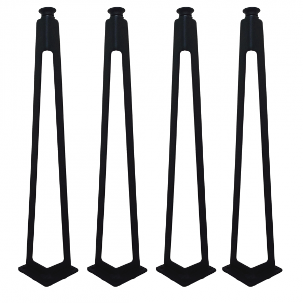 4lü Dekoratif Metal Firkete Sehpa Ayağı (44 cm Yükseklik) ürün görseli