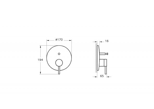 VitrA Origin Ankastre Banyo Bataryası Mat Siyah A4262036 - 2