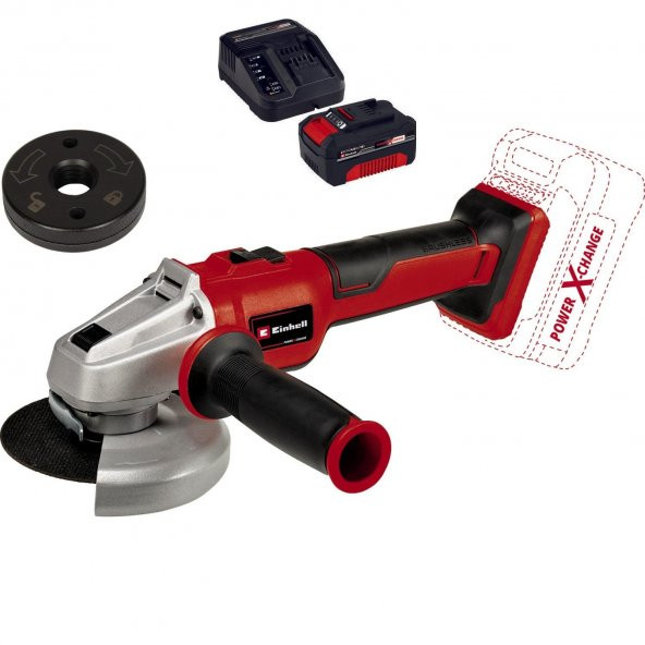 Einhell Axxıo 18/125 Q Akülü Avuç TAŞLAMA(1X4,0AH Starter Kit)