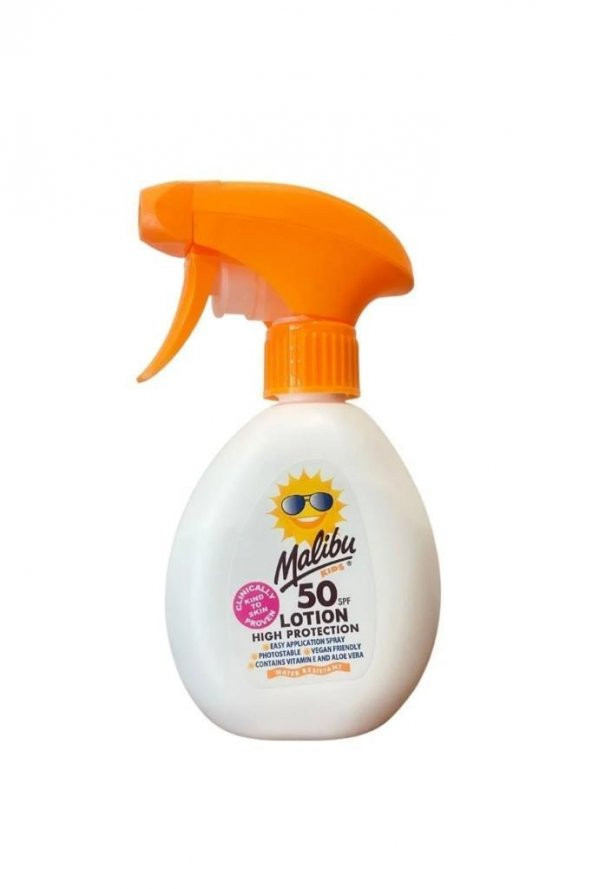Malibu Lotion Spray High Protection SPF50 300 ml Çocuk Güneş Koruyucu
