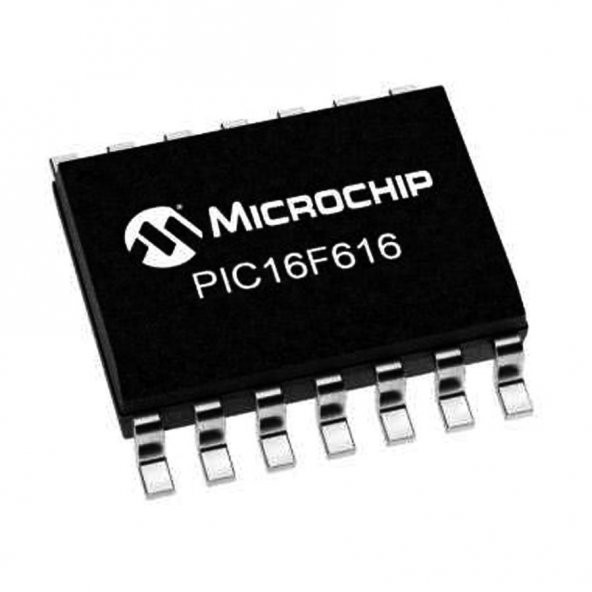 PIC16F616 I/SL SMD SOIC-14 8-Bit 20 MHz Mikrodenetleyici - 1