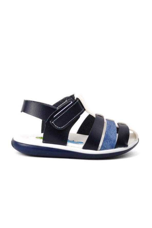 Şiringenç Kot Lacivert Beyaz Erkek Çocuk Comfort Sandalet