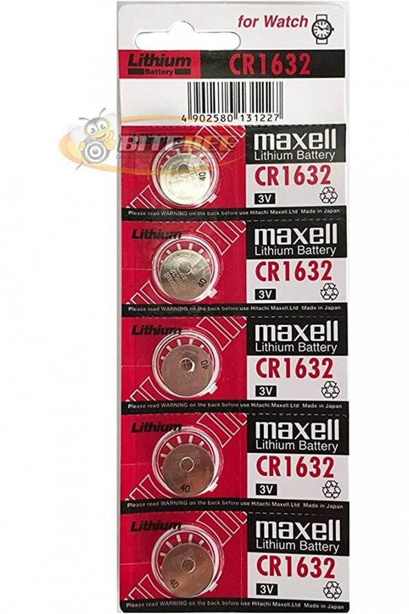 MAXELL CR-1632 LITHIUM PİL 5Lİ KARTELA