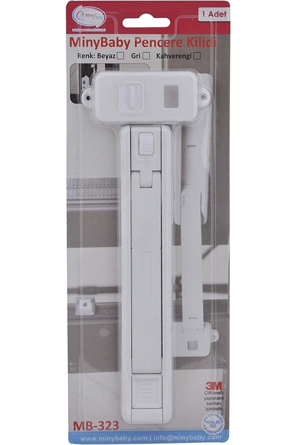 Miny Baby MB-323 Pencere Kilidi, Beyaz - 1