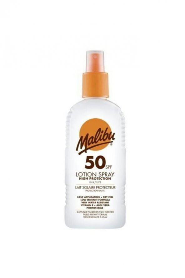 Malibu Lotion Spray SPF50 200 ml Güneş Koruyucu