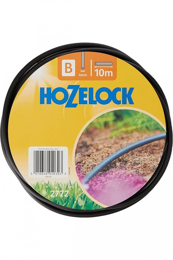 Hozelock 2772P000 Mikro Tüp 4 mm - 10 m, Çok Renkli