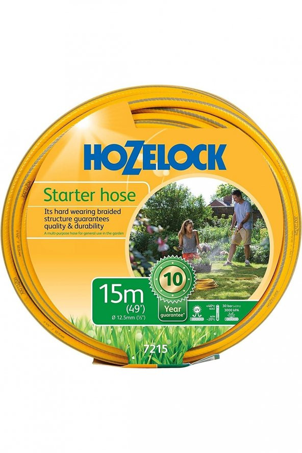Hozelock 7215 Maxi Plus Bahçe Hortumu 15 Metre Çap 12,5 mm - HOZ7215