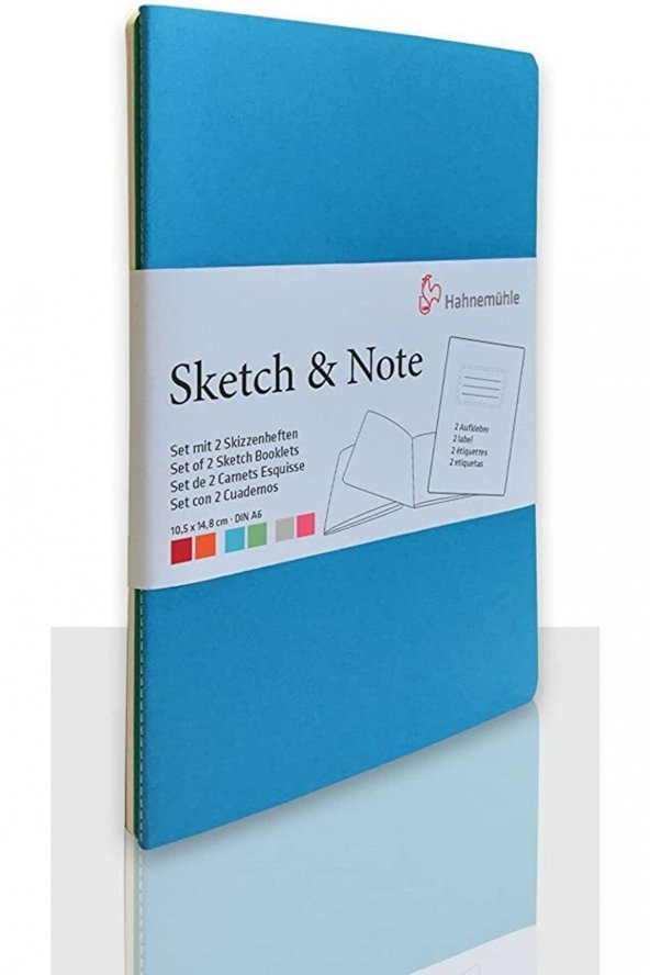 Hahnemühle 10 628 881 Hahnemühle Sketch note A5 Mavi, İkili - 1