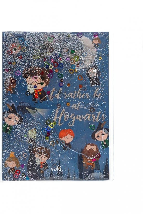 Büyük Boy Simli ve Sulu Kapaklı Defter ( Karakterler)