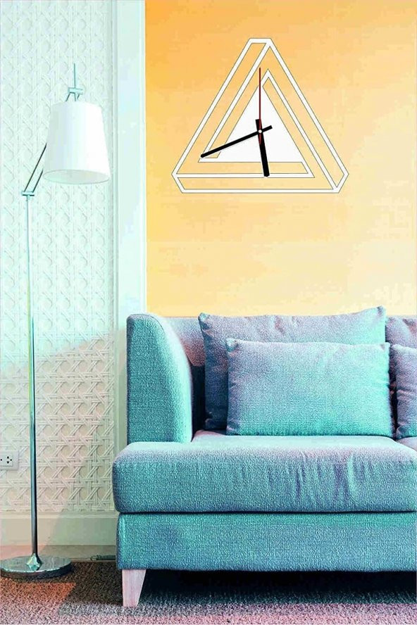 2Holgun Kırtasiye 2holgun özel kesim özel renkler duvar saati 40*40 ölçüler 6mm - 2526