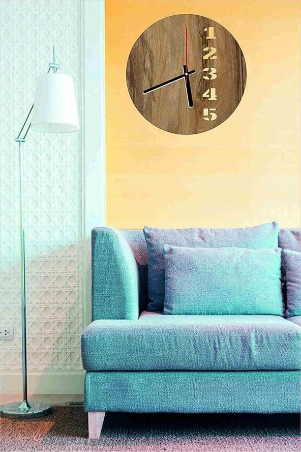2Holgun Kırtasiye 2holgun özel kesim özel renkler duvar saati 30*30 ölçüler 6mm - 2443