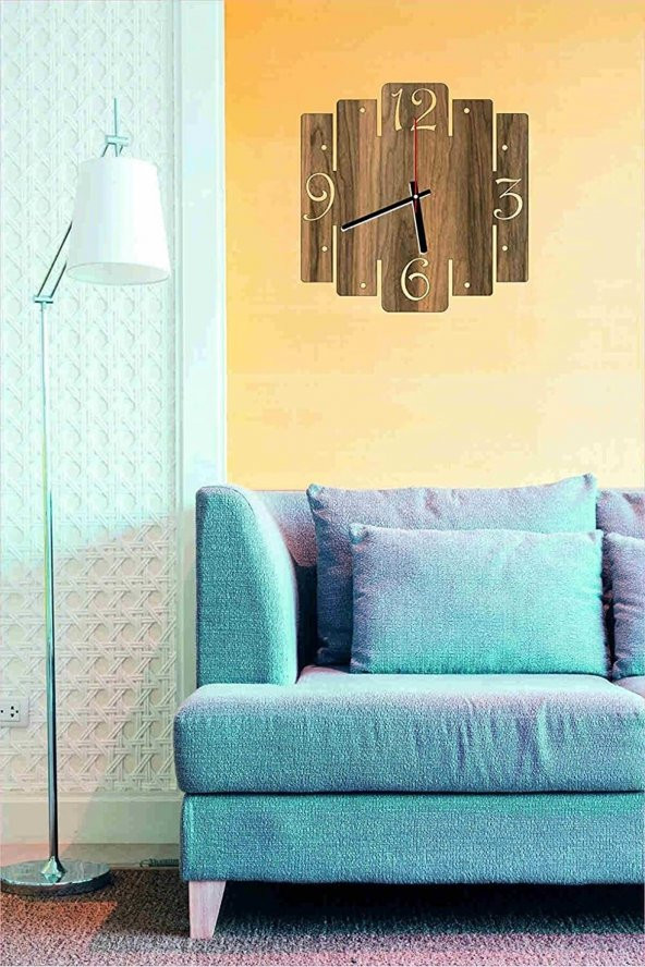 2Holgun Kırtasiye 2holgun özel kesim özel renkler duvar saati 30*30 ölçüler 6mm - 2637