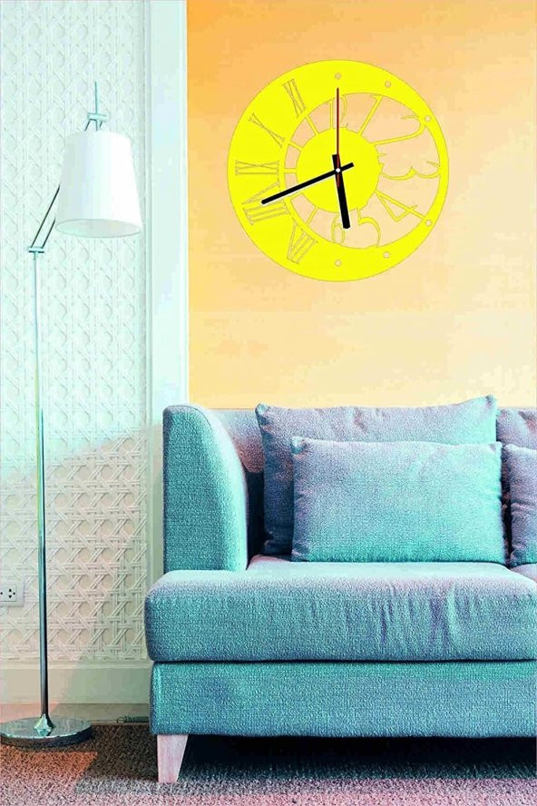 2Holgun Kırtasiye 2holgun özel kesim özel renkler duvar saati 40*40 ölçüler 6mm - 2430