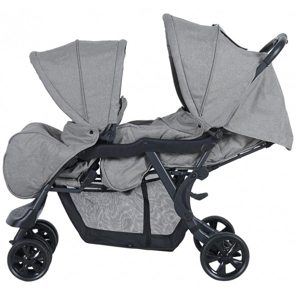 Sunny Baby 9032 Arwen İkiz Bebek Arabası Gri - 10