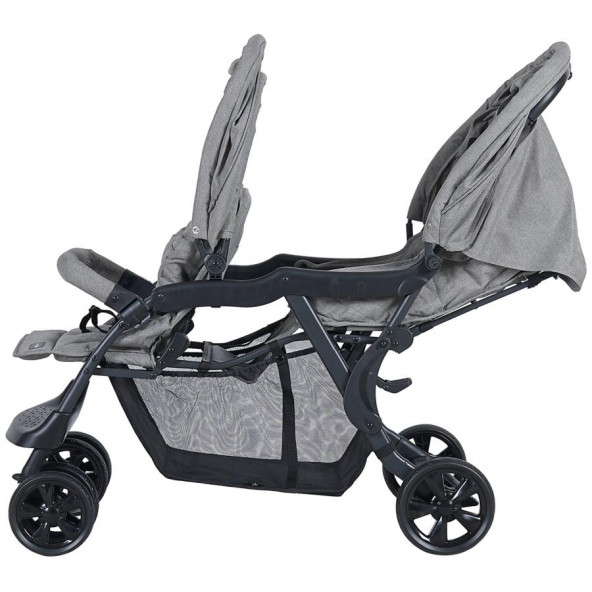 Sunny Baby 9032 Arwen İkiz Bebek Arabası Gri - 11