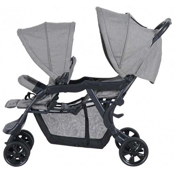 Sunny Baby 9032 Arwen İkiz Bebek Arabası Gri - 12