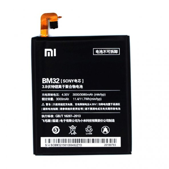 Xiaomi Mi4 BM32 Batarya Pil Orjinal