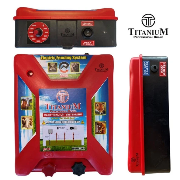 Titanium Night Shock 30K Elektirikli Çit Sistemi Set-1 30000 Volt - Resim 3