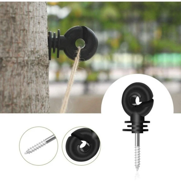 Titanium  Elektirikli Çit Sistemi İzolatörü 100 Adet - Resim 2