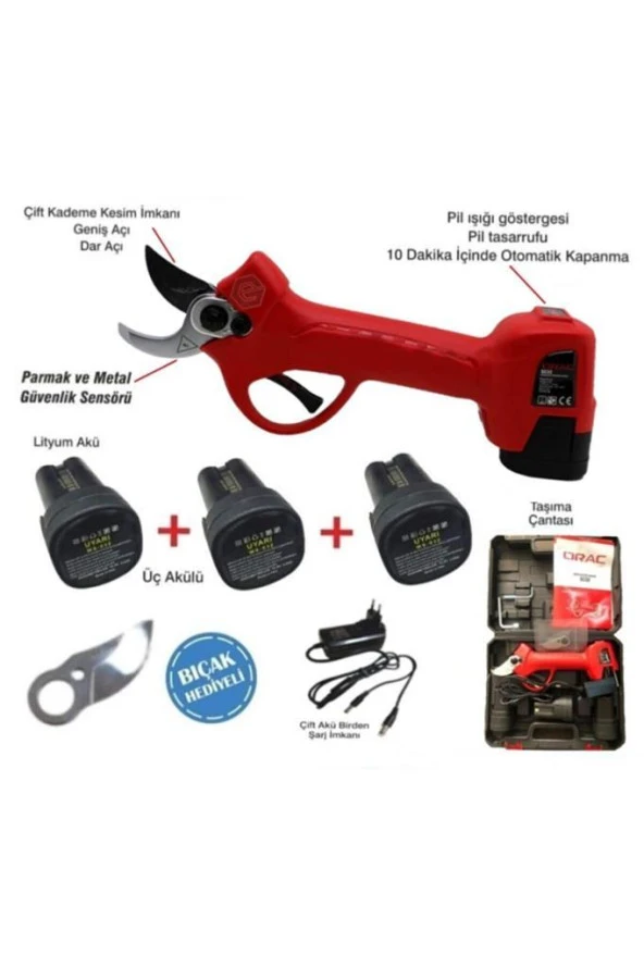 Orac SC32 Akülü Budama Makası 3 Akülü 32mm ürün görseli