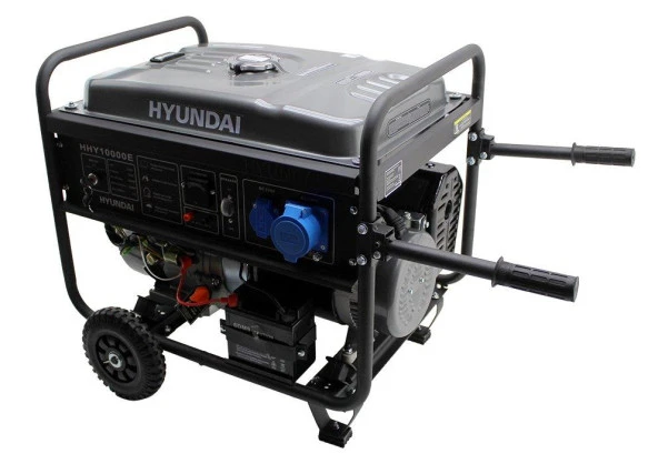 Hyundai HHY10000E Monofaze Benzinli Jeneratör Marşlı - 3
