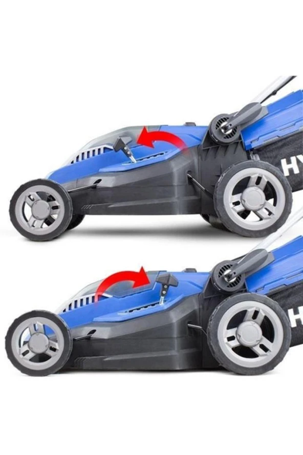 Hyundai HYM38LI Akülü Çim Biçme Makinesi 2 Adet 4A Akü ve Şarj Dahil - 3