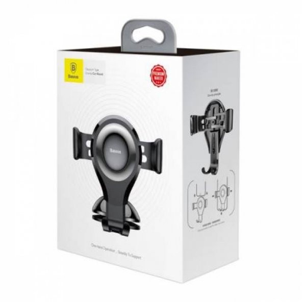 Baseus Araç İçi Telefon Tutucu Car Mount İphone Samsung Xiaomi Huawei Sony Lg Uyumlu - 6