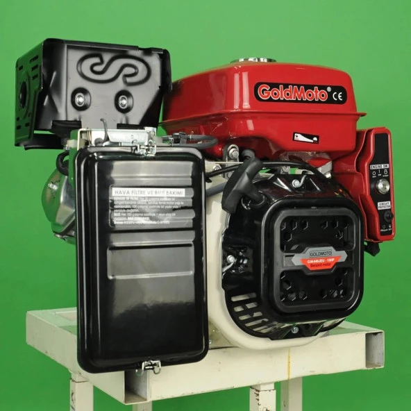 GoldMoto GM440JEU Benzinli Motor 15Hp Marşlı Krank Mili Konik Uzun - Resim 2