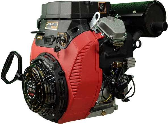 GoldMoto GM724-K Benzinli Motor 24Hp Kamalı - Resim 2