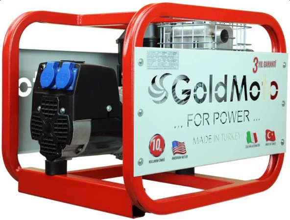 GoldMoto GM4BJBS Benzinli Jeneratör 4Kva Monofaze - Resim 2