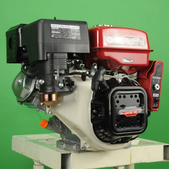 GoldMoto GM270E Benzinli Motor 9 Hp Marşlı Krank Mili Kamalı - Resim 2
