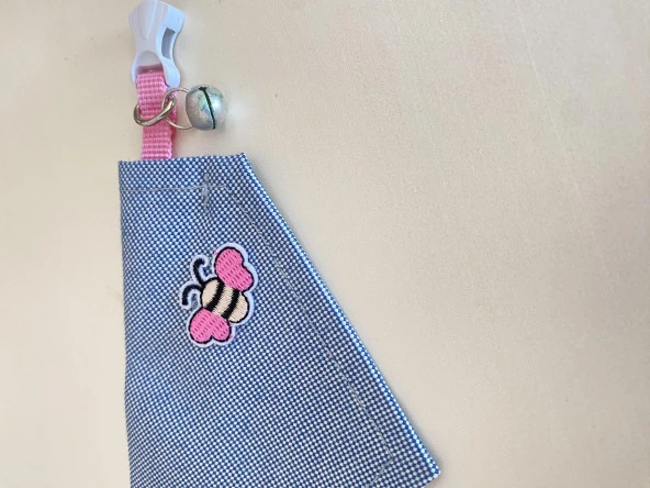 Butterfly Kedi Bandana, Fular, Kedi Kıyafeti Kedi Elbisesi, Kedi Tasması - 3