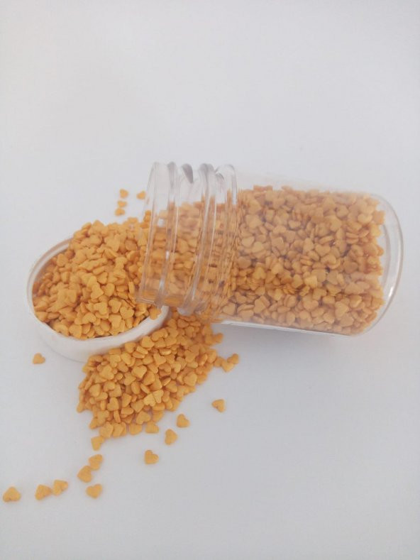 DEKORATİF ŞEKER MİNİK KALP SARI 40 GR (PASTALND) - 2