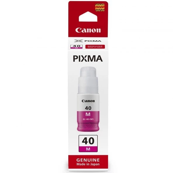 Canon GI-40M 3401C001 / Pixma G5040 / Pixma G6040 Orjinal Kırmızı Mürekkep