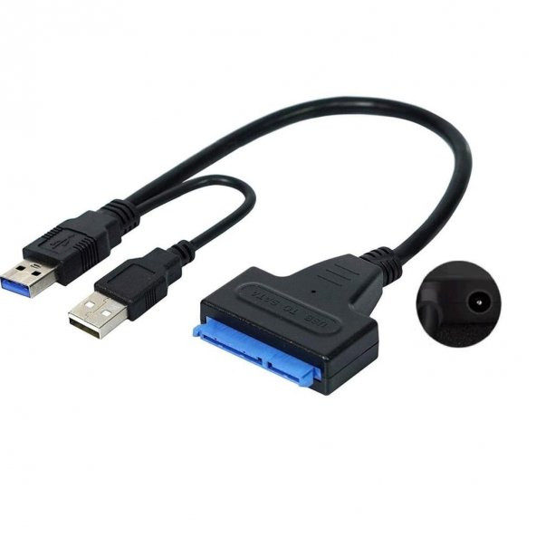 USB 3.0 2.5 3.5 İnç Sata SSD HDD Hard Disk Çevirici Dönüştürücü Adaptör Kablosu