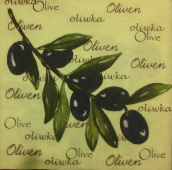 PEÇETE 33*33 ZEYTİN DESENLİ ürün görseli