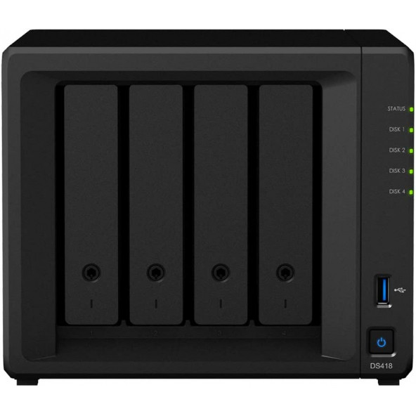 Synology DS418 2GB 4 Yuvalı NAS Depolama Ünitesi