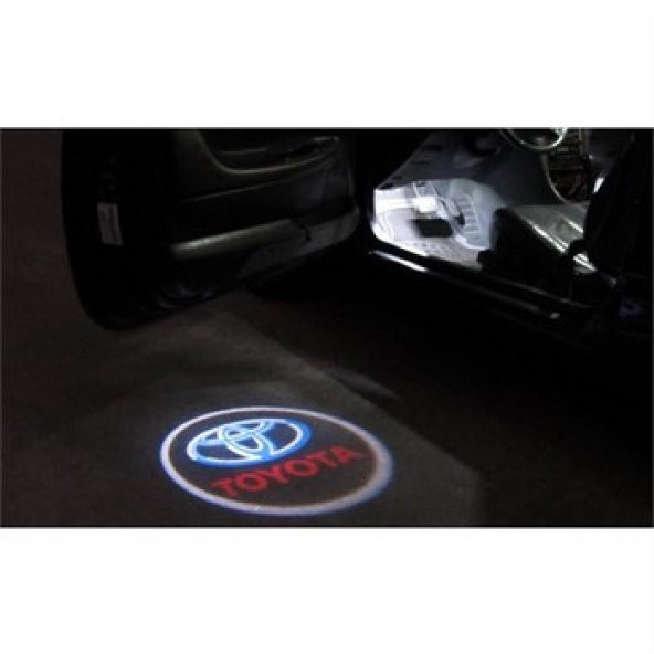 Toyota İçin 3D Lazer Kapı Altı Logo Araca Özel