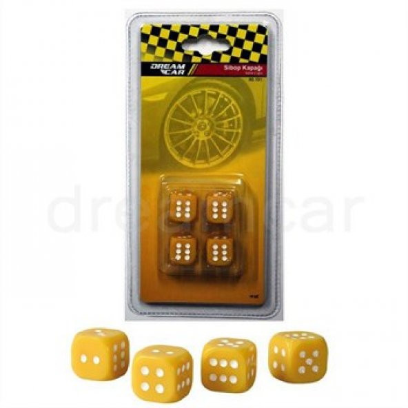 Dreamcar Sarı Zar Sibop Kapağı 4lü Set 8010108