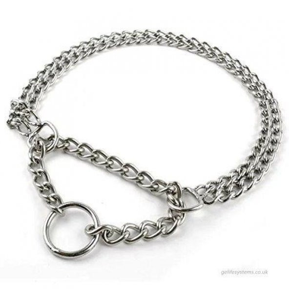 Nunbell İki Sıra Zincir Köpek Boyun Tasması 2 mm