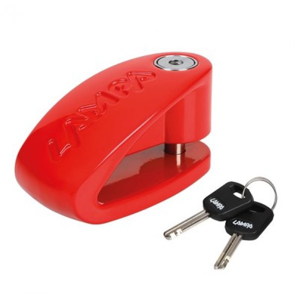 Lampa Stone XL Kırmızı 10mm Disk Kilidi 2 Anahtarlı 90591