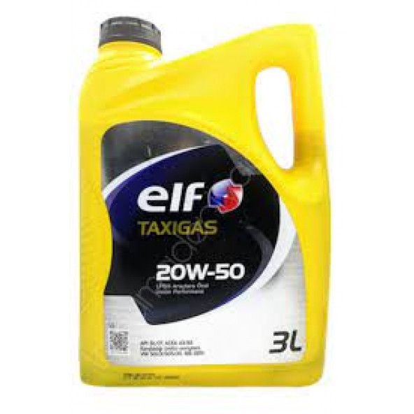 elf taxigas 20w-50 3 litre motor yağ
