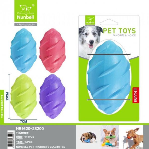 Nunbell Plastik Oval Top Sesli 13cm - 1