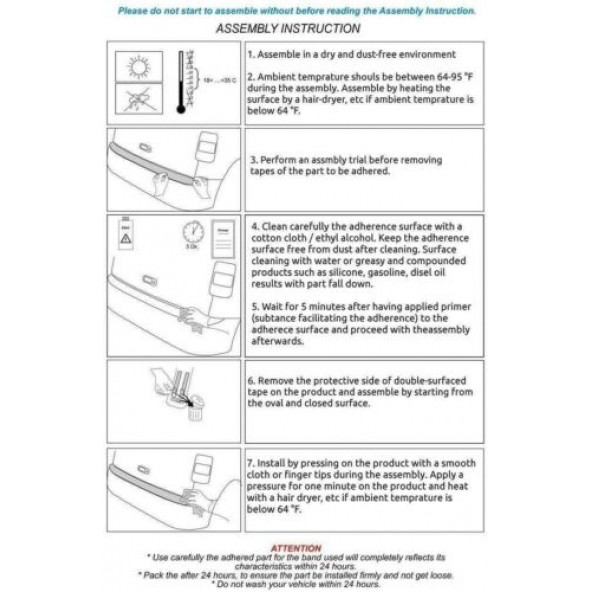 FORD KUGA MK3 2017-2019 için KROM Arka Tampon Koruyucu - 4