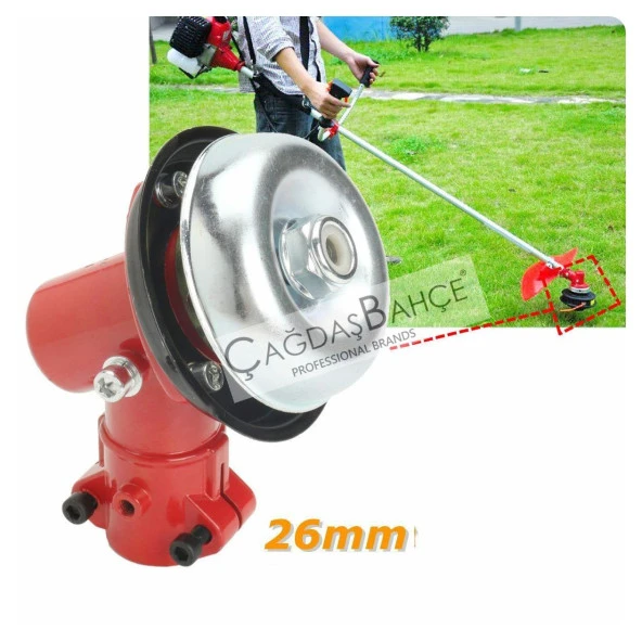 MOTORLU TIRPAN BAŞLIĞI REDÜKTÖRÜ  26MM 7DİŞ - Resim 4