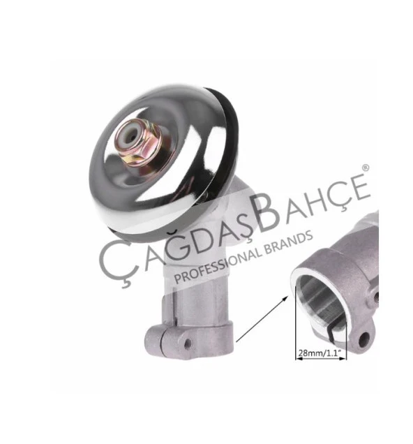 MOTORLU TIRPAN BAŞLIĞI REDÜKTÖRÜ  KARE 28MM - Resim 3